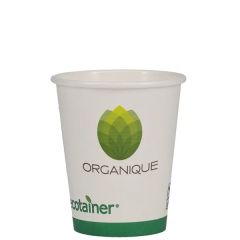 8 Oz Eco-Friendly Paper Cup - White - Digital