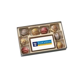 8 Piece Sea Salt Caramels With Printed Centerpiece