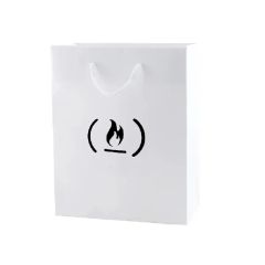8 X 4x 10 Inch Matt/Gloss 250 GSM White Cardboard Shopping Bag