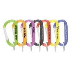 8mm Aluminum Carabiner W/Key Ring