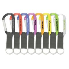 8mm Carabiner Key Ring W/Strap