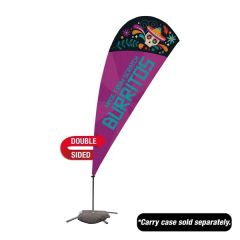 9.5 Ft Value Teardrop Sail Sign Flag- 2-Sided With Cross Base