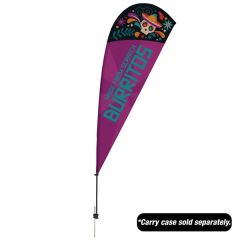 9.5 Ft Value Teardrop Sail Sign Flag - 1-Sided With Spike