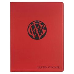 9 1/2 Inch X 12 Inch Laserable Leatherette Portfolio With Notepad