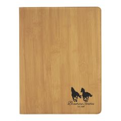9 1/2 Inch X 12 Inch Leatherette Bamboo Portfolio