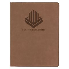 9 1/2 Inch X 12 Inch Leatherette Dark Brown Portfolio