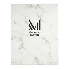 9 1/2 Inch X 12 Inch Leatherette Marble Portfolio