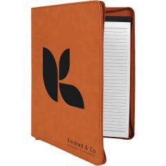 9 1/2 Inch X 12 Inch Leatherette Rawhide Portfolio With Zipper