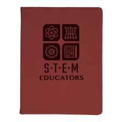 9 1/2 Inch X 12 Inch Leatherette Rose Portfolio