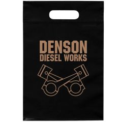 9 1/2w X 14h Die Cut Handle Bag - Flexo Ink Print