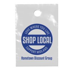 9 1/2w X 14h Door Knob Bag - Flexo Ink Print