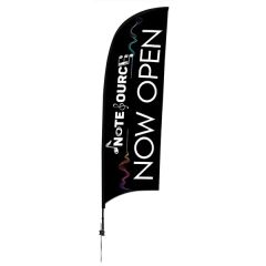 9 Ft Elite Razor Nylon Sail Sign Flag, 1-Sided, Ground Spike