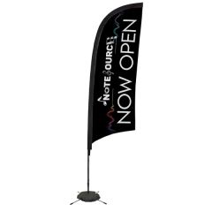 9 Ft Elite Razor Nylon Sail Sign Flag, 1-Sided, Scissor Base