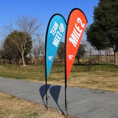 9 Ft Premium Teardrop Sail Sign Flag Kit, 1-Sided