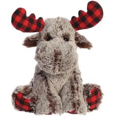 9 Inch Buffalo Plaid Moose