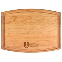 9 Inch X 12 3/4 Inch Cherry Cutting Board With Juice Groove