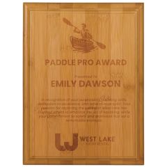 9 Inch X 12 Inch Bamboo Plaque