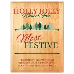 9 Inch X 12 Inch Genuine Cherry Plaque