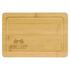 9 Inch X 6 Inch Bamboo Cutting Board With Juice Groove