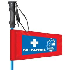 9 Inch X 6 Inch Double Sided Tapered Ski Pole Flag