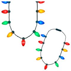 9 Lights Christmas Bulb Necklace