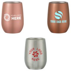 9 Oz. Stainless Steel Stemless Wine Glass