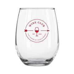 9 Oz Stemless Wine Glass