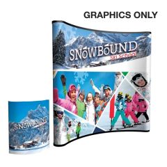 9-Quad Curved Interchange Graphic Panels Mural
