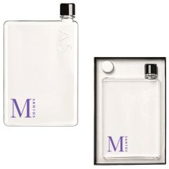 A5 Memobottle - Flat Water Bottle, Designed To Fit