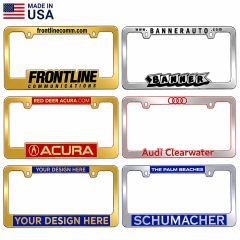 Chrome Faced License Plate Frame