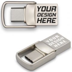 Custom USB-C USB-A Flash Drive 3.0 Model