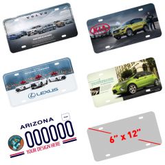 Full Color 0.024 Inches Hi-Gloss Aluminum License Plate
