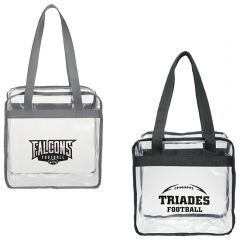 Game Day Clear Zippered Safety Tote