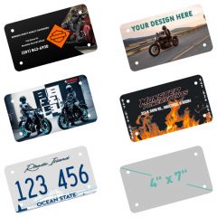 Hi-Gloss 0.035 Inches Polyethylene Motorcycle License Plate