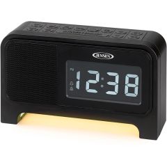 Jensen Digital Dual Alarm Soothing Sounds Clock Radio