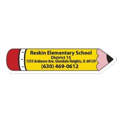 Pencil Shape Stock Vinyl Magnet - 20 MIL