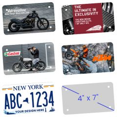 PolyCard 0.024 Inches Motorcycle License Plate
