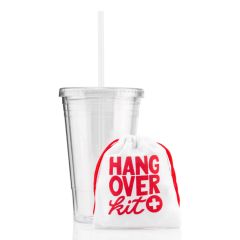 16 Oz Slurpy Tumbler With Hangover Kit