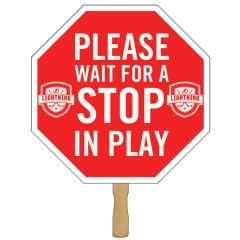 Number One Rally Hand Sign W/ 12 Inch Wooden Stick