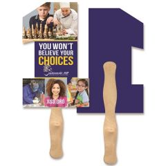 # 1 Shape Full Color Digital Hand Fan 2 Sided