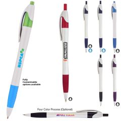 White Pen W/ Colored Gripper