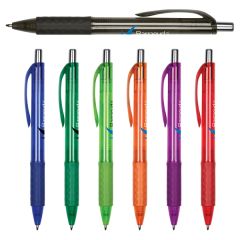 Translucent Pen W/ Gripper