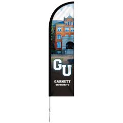8 Ft Single Reverse Portable Half Drop Banner W/ Hardware Set