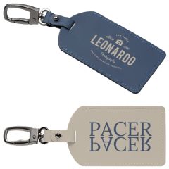 Malmo Recycled Plastic Metal Carabiner Luggage Tag -Colorjet