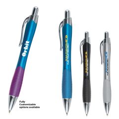 Matte Metallic Pen W/ Matching Gripper