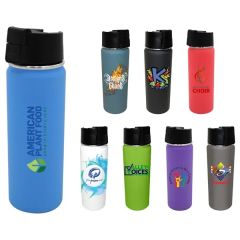 Halcyon 20 Oz Sport Bottle W/ Push Button Lid, Full Color
