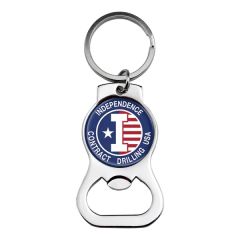Metal Bottle Opener W/ Split Keyring Attachment