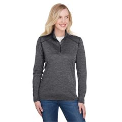 A4 Ladies' Tonal Space-Dye Quarter-Zip