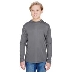 A4 Youth Long Sleeve Cooling Performance Crew Shirt