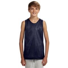 A4 Youth Reversible Mesh Tank